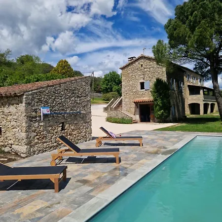 Mas De Rofa Piscine Et Grand Jardin Au Pieds Des Cévennes Saint-Martin-de-Valgalgues